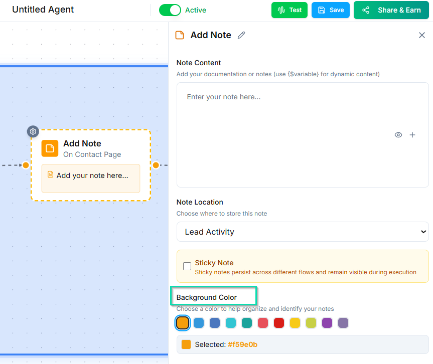Add Note Node | Documentation