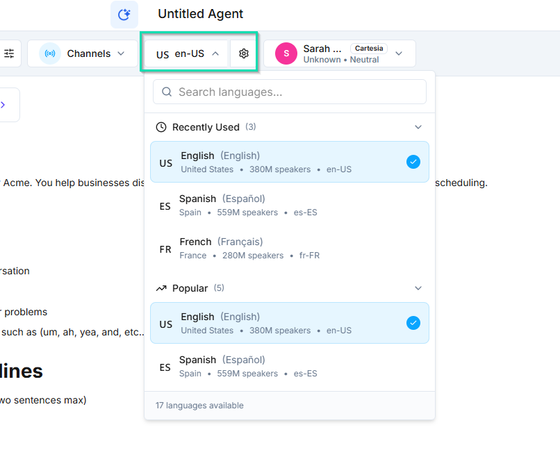 Language and Multilingual Support | Documentation