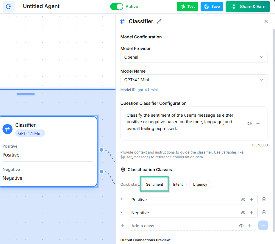 Classifier Node | Documentation