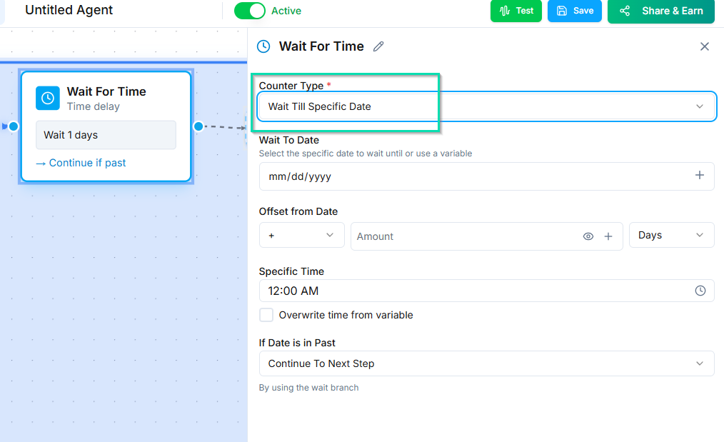 Wait for Time Node | Documentation